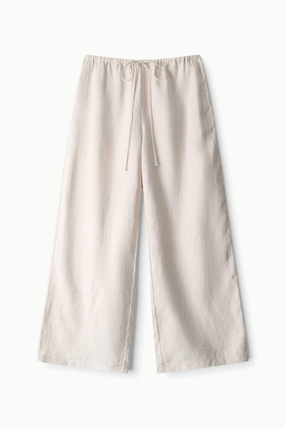 STAUD Sale Mateo Linen Pant Natural