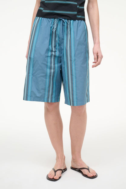 STAUD Sale Mateo Bermuda Short Marina Stripe