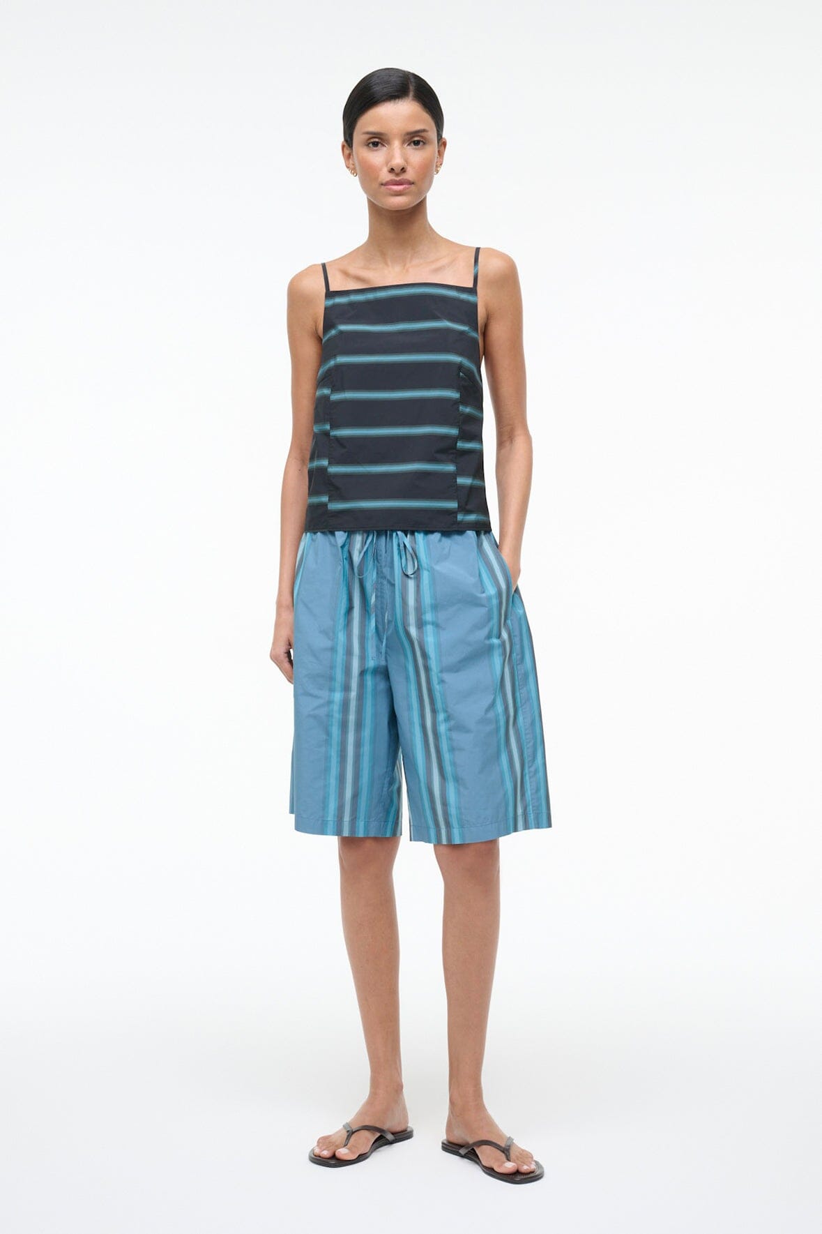 STAUD Sale Maisie Top Venice Stripe