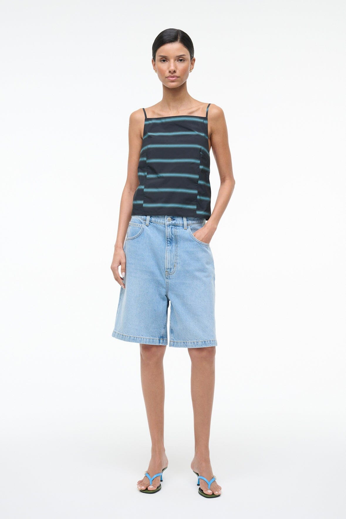 STAUD Sale Maisie Top Venice Stripe
