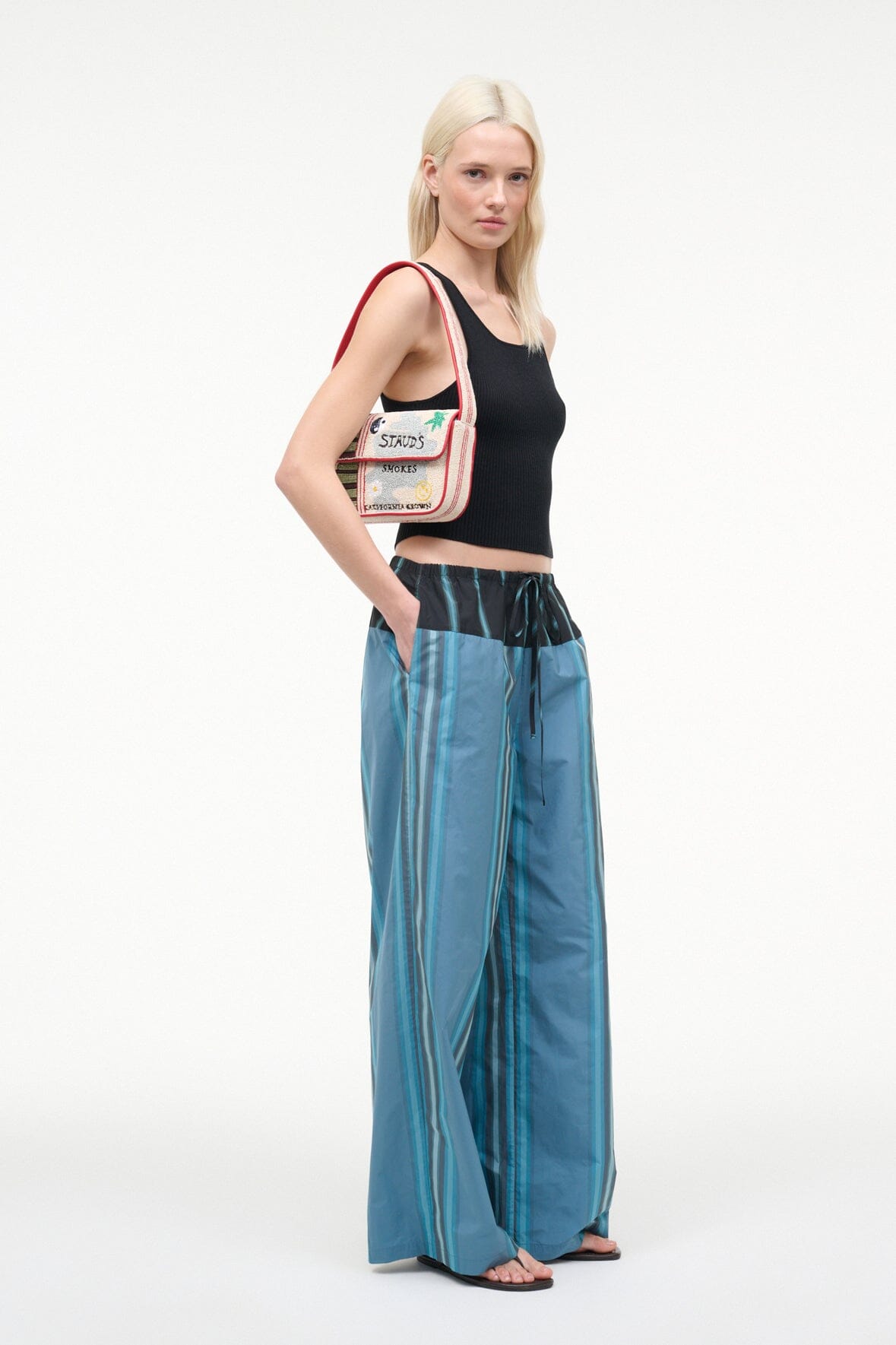 STAUD Sale Mateo Pant Marina Stripe Multi
