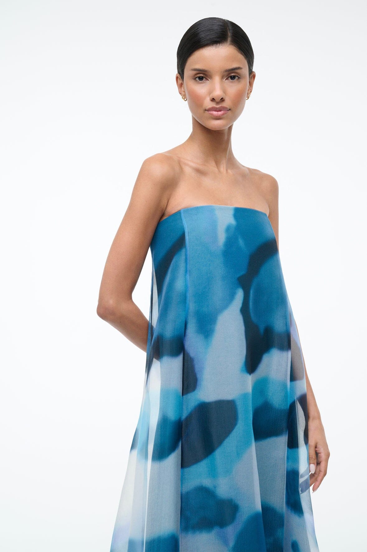 STAUD Sale Allyson Dress Blue Haze