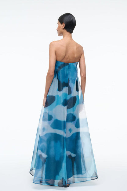 STAUD Sale Allyson Dress Blue Haze