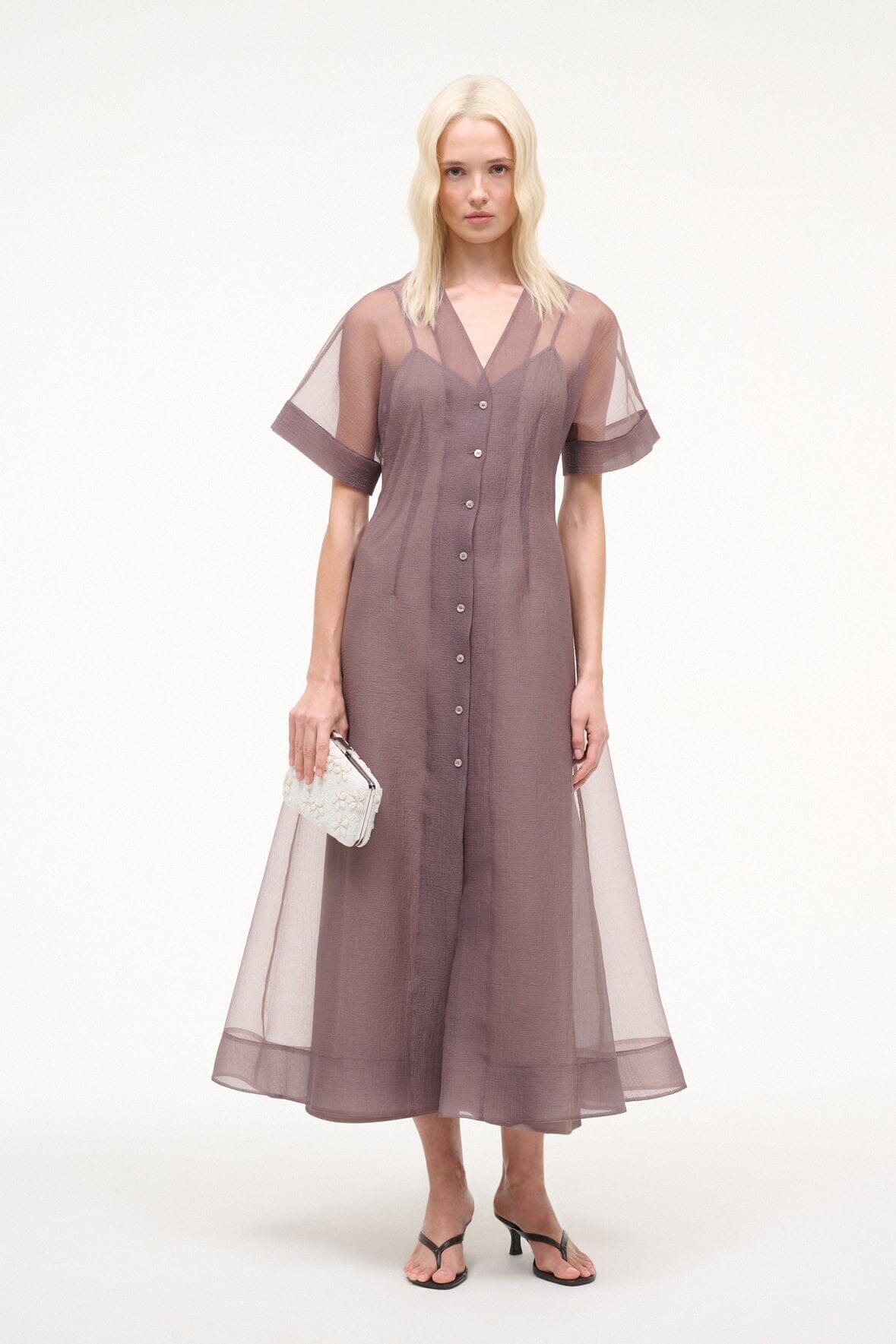 STAUD Sale Elle Dress Mink