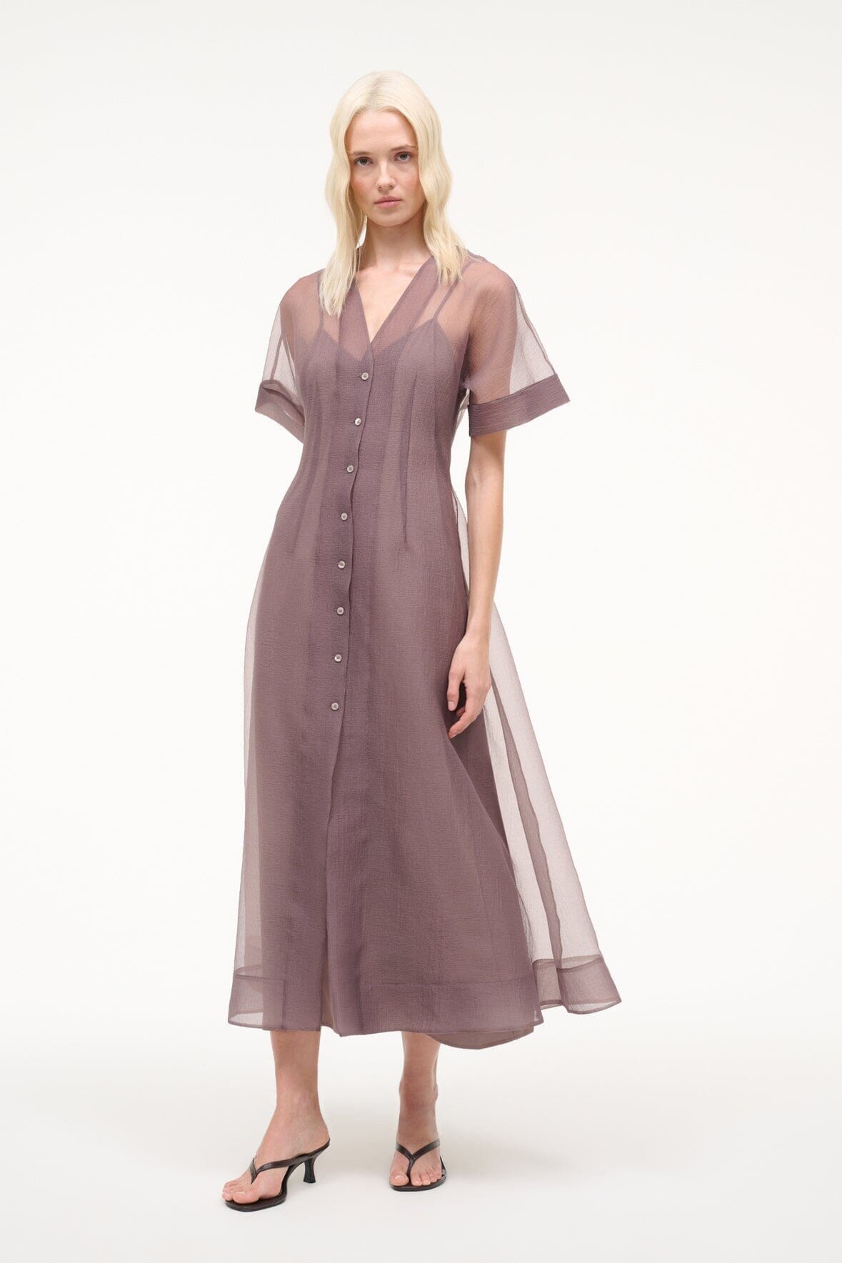 STAUD Sale Elle Dress Mink
