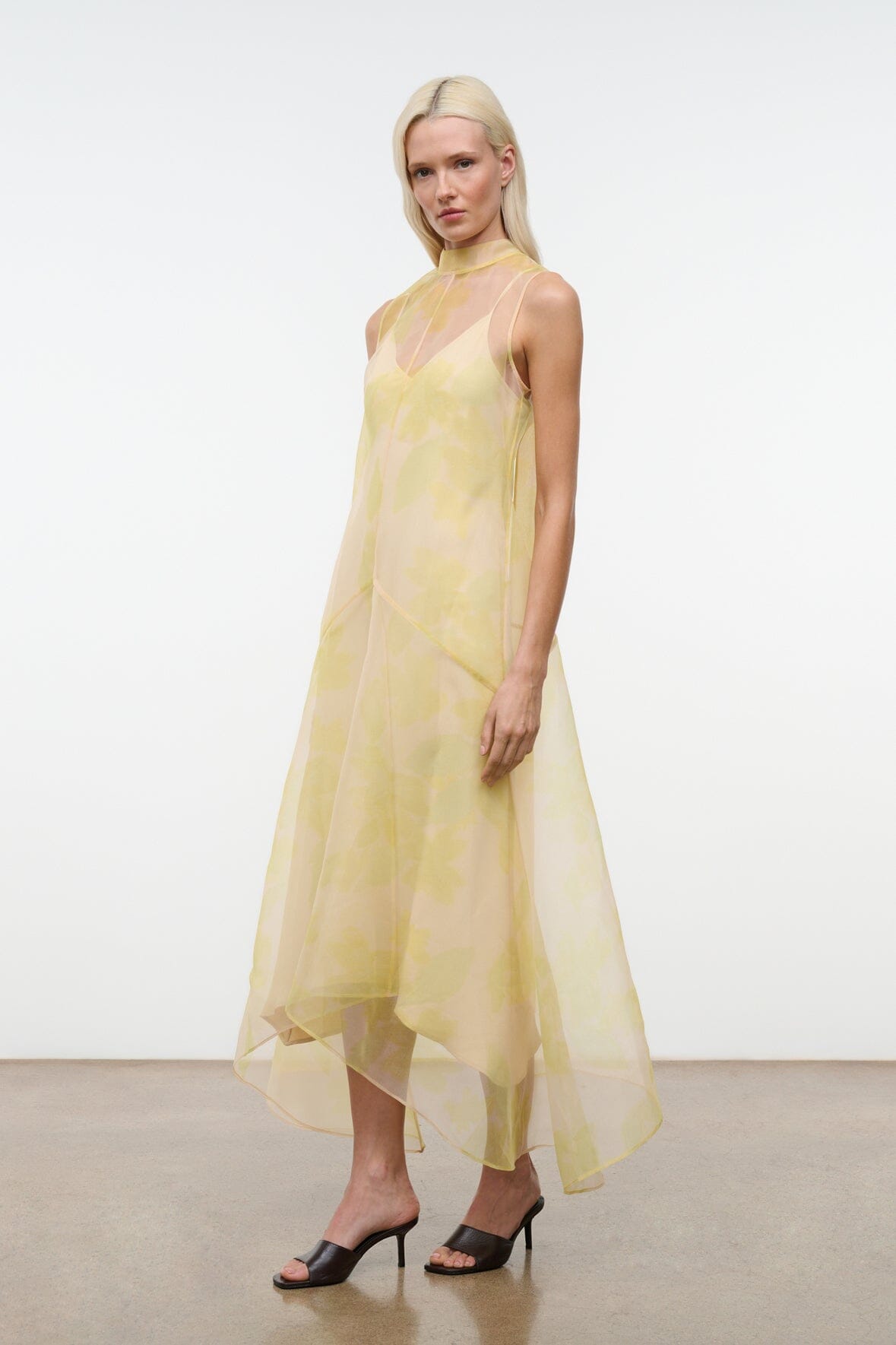 STAUD Sale Auden Dress Lemon Grove