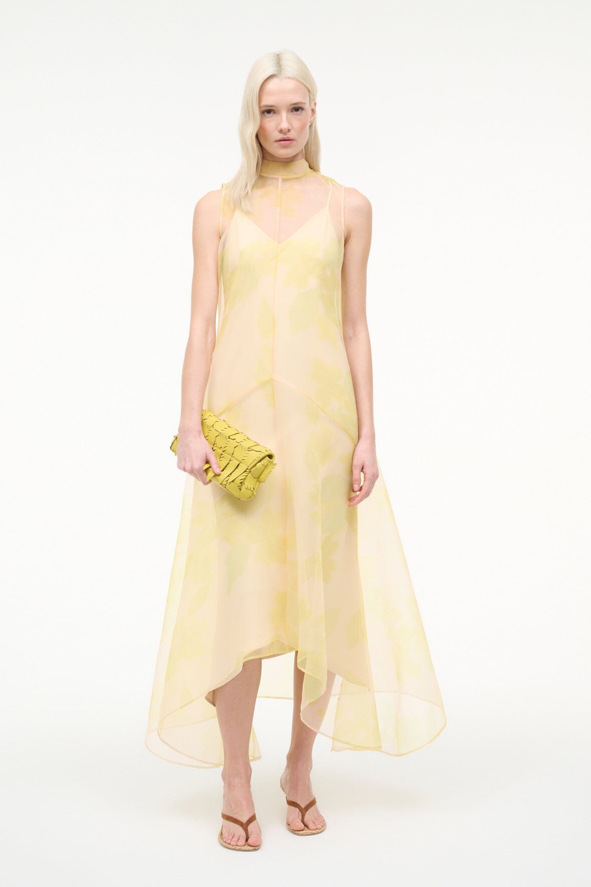 STAUD Sale Auden Dress Lemon Grove