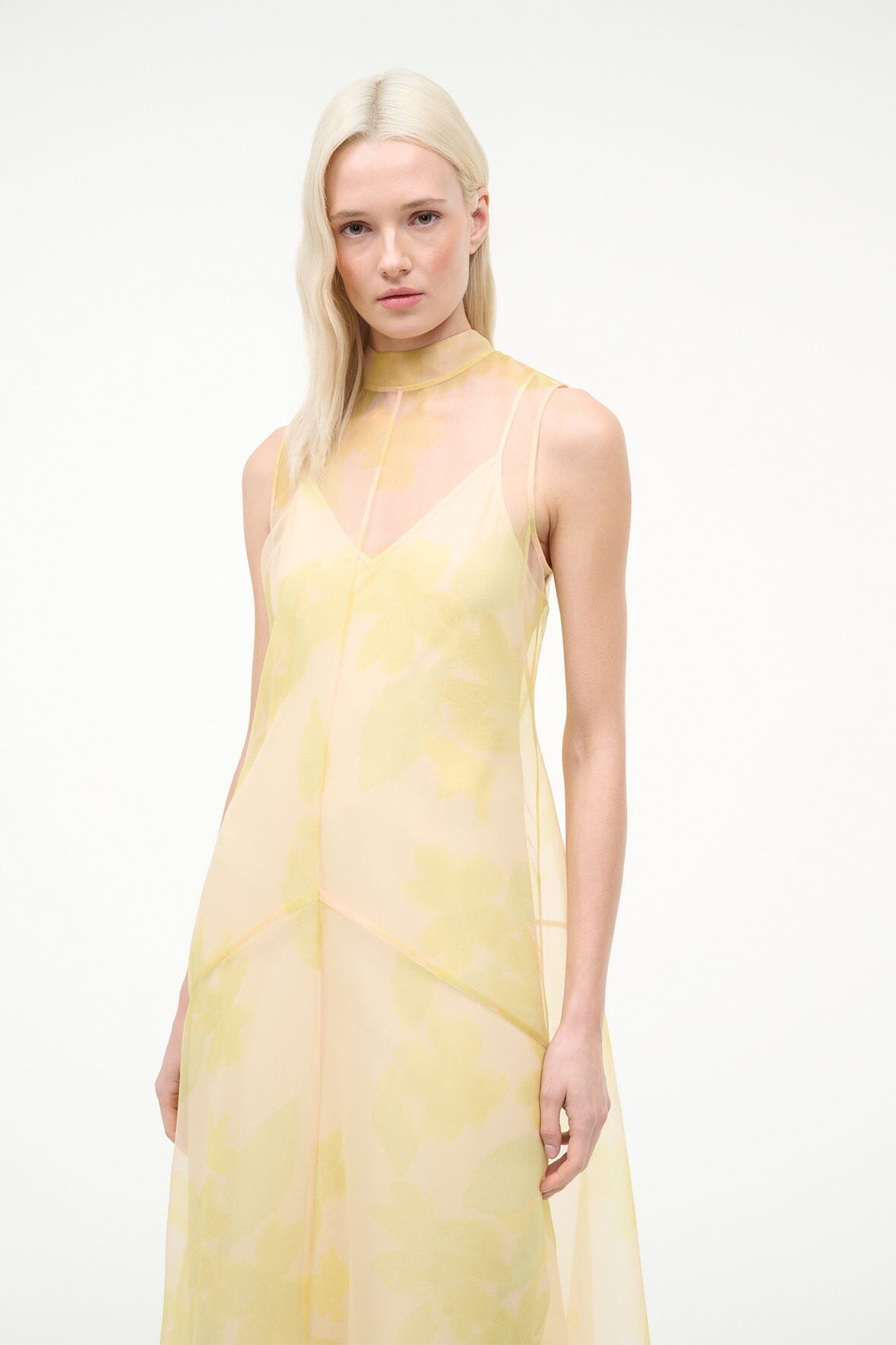 STAUD Sale Auden Dress Lemon Grove