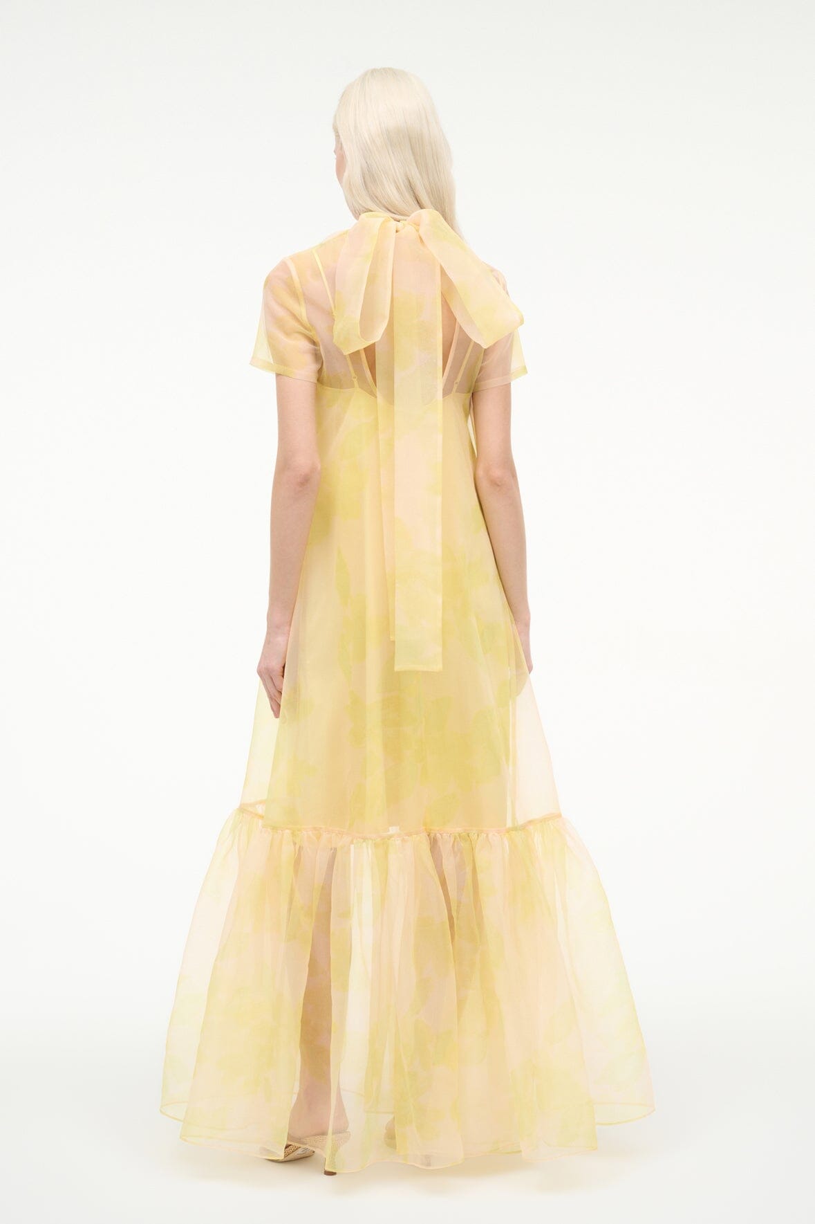 STAUD Sale Calluna Dress Lemon Grove
