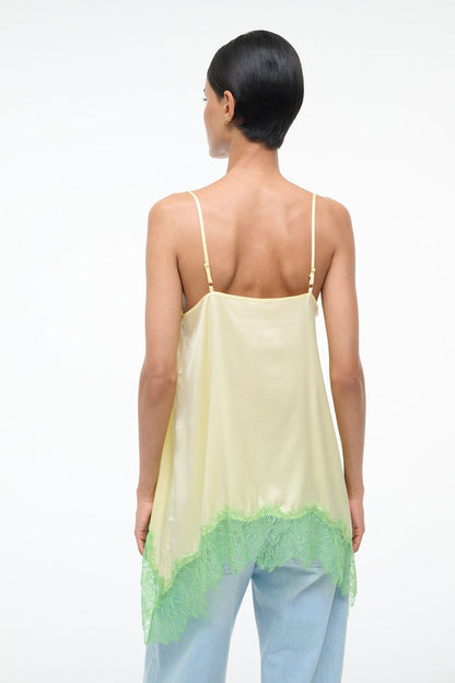 STAUD Sale Chloe Silk Cami Key Lime Sprout