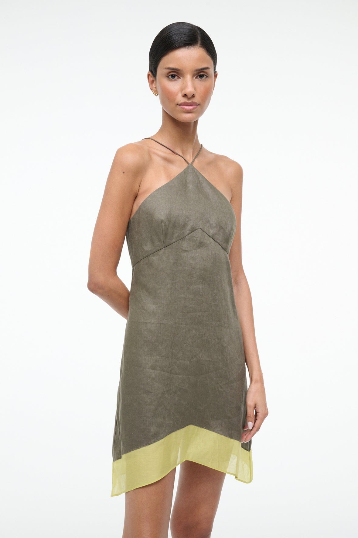 STAUD Sale|Dresses Oro Linen Dress Palo Verde