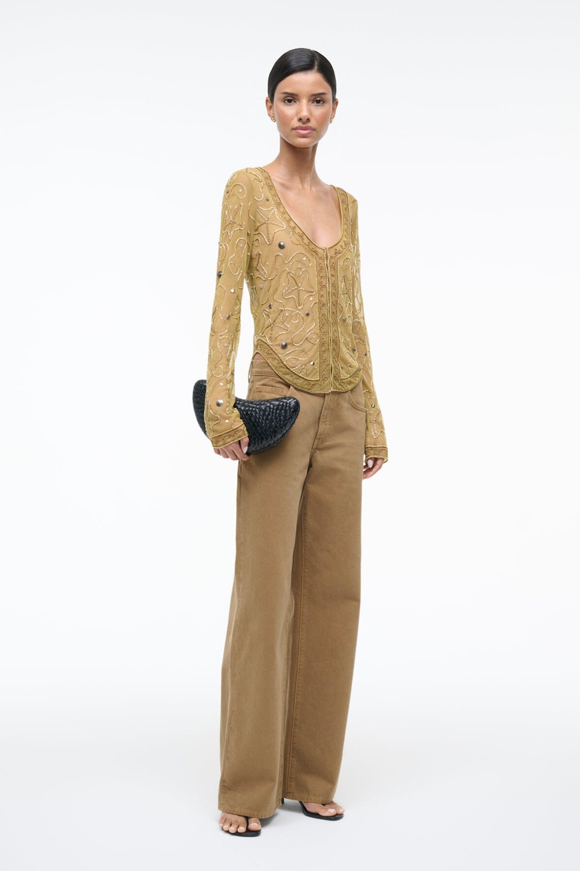 STAUD Sale Mila Top Sandbar