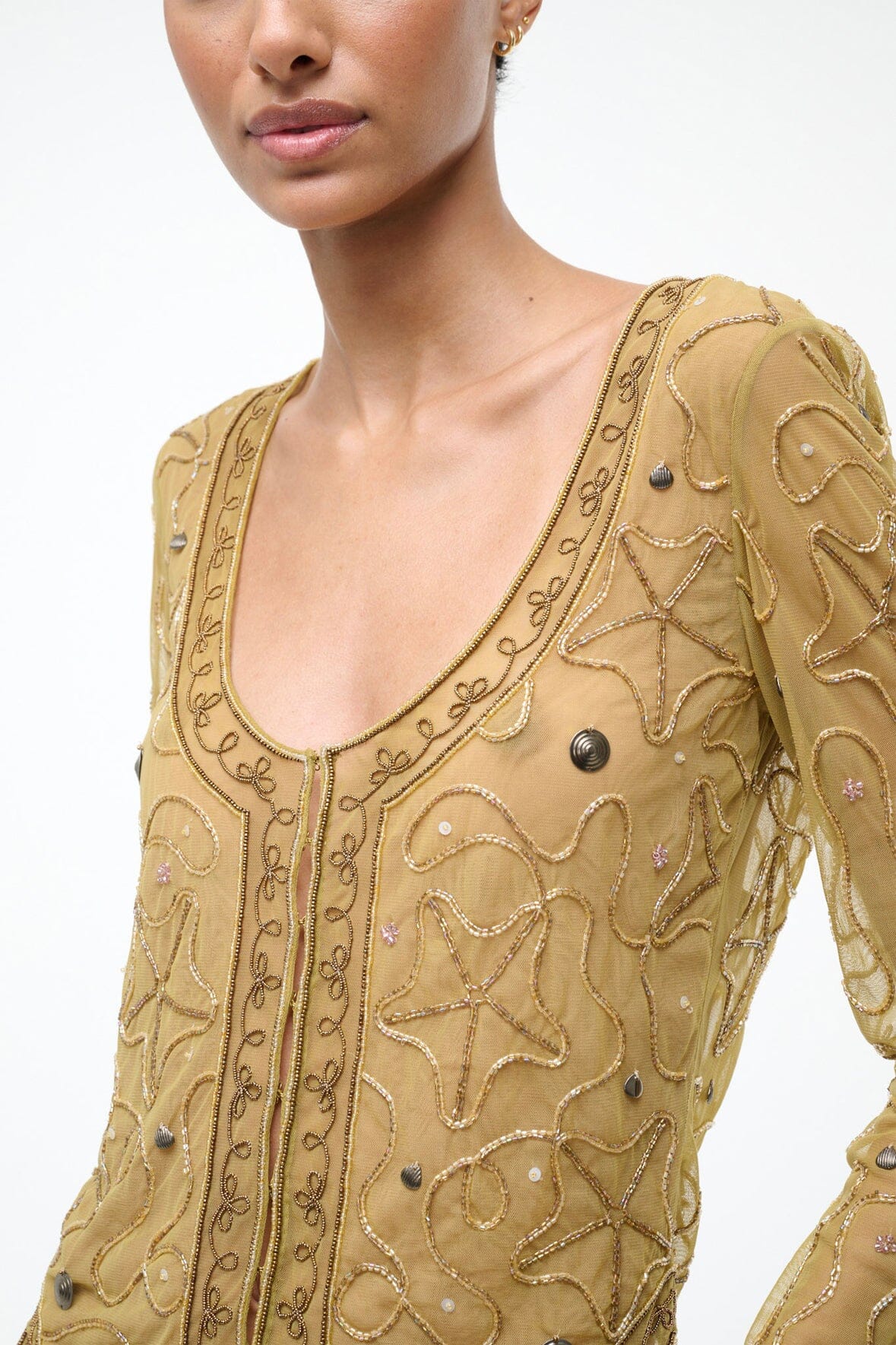 STAUD Sale Mila Top Sandbar