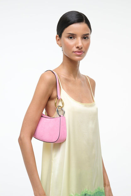 STAUD Sale Ollie Bag Orchid Pink Suede Mini Shoulder Bag - Staud