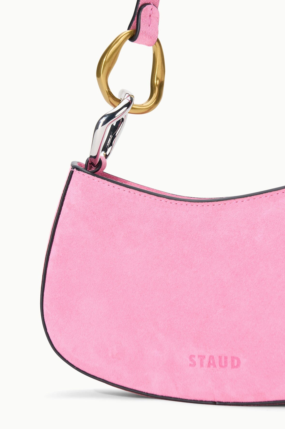 STAUD Sale Ollie Bag Orchid Pink Suede Mini Shoulder Bag - Staud