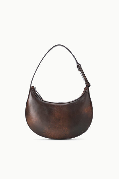 STAUD Sale Alden Shoulder Bag Espresso Distressed
