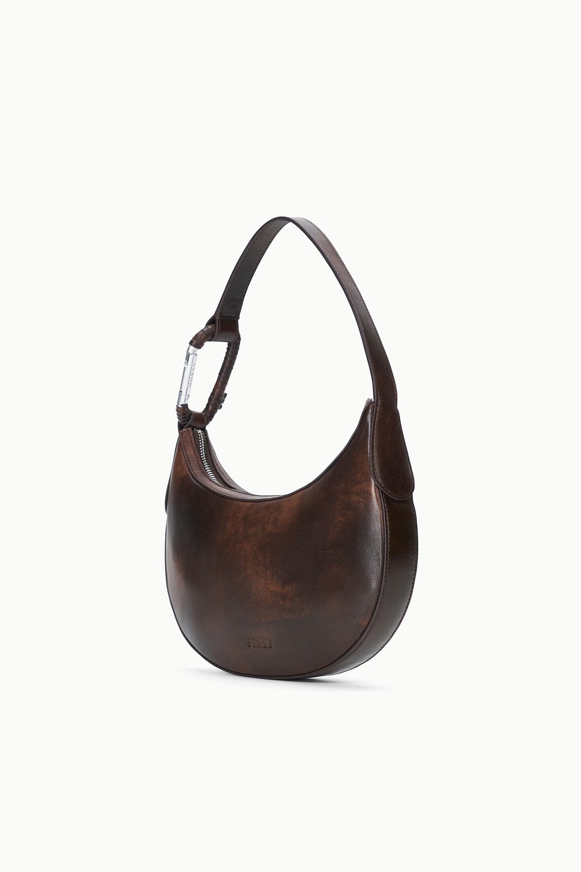STAUD Sale Alden Shoulder Bag Espresso Distressed