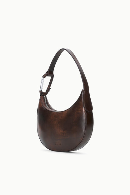 STAUD Sale Alden Shoulder Bag Espresso Distressed
