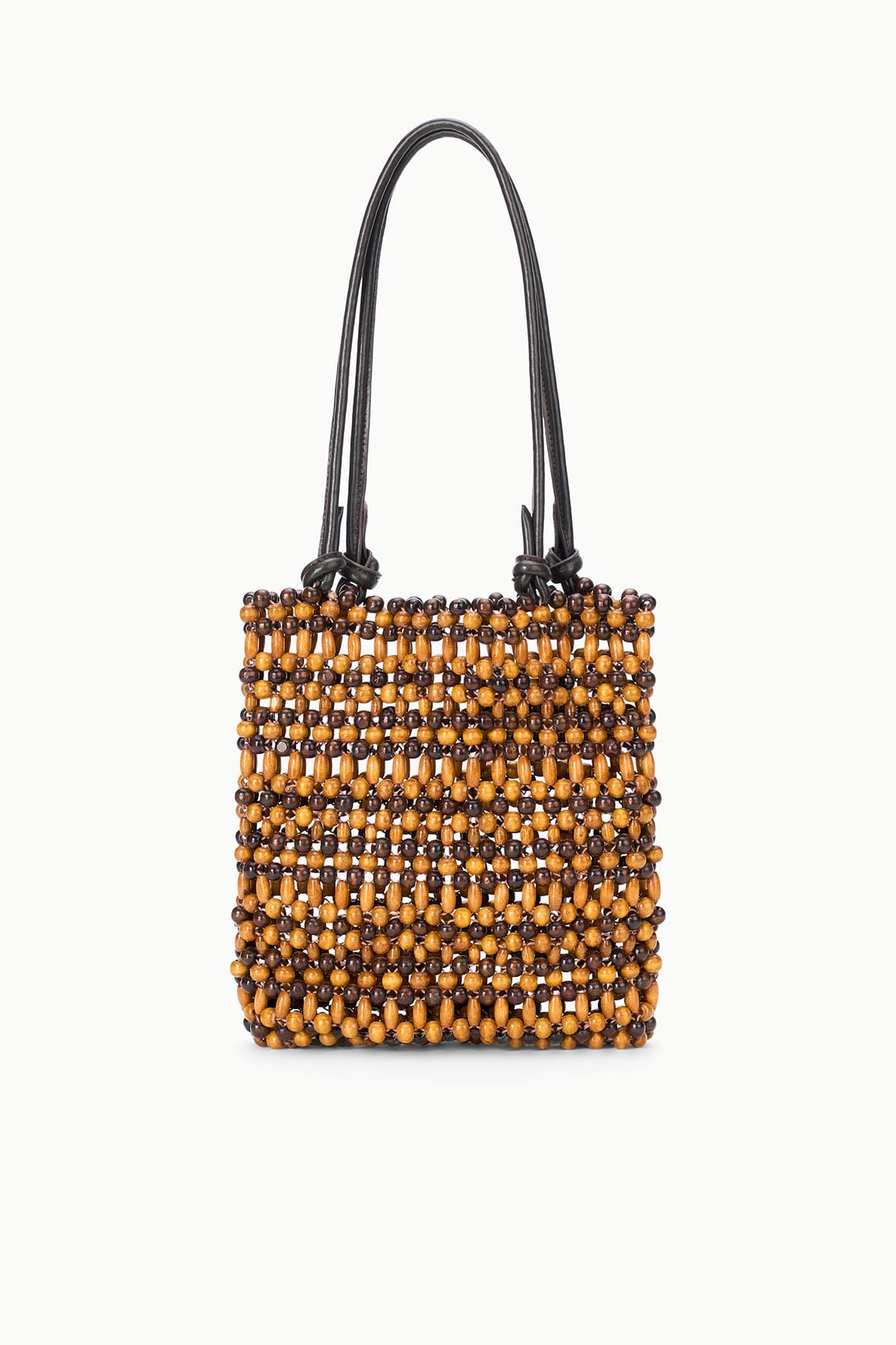 STAUD Sale Baja Mini Tote Multi Wood Beads
