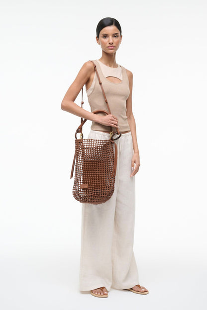 STAUD Sale Del Mar Bucket Bag Tan