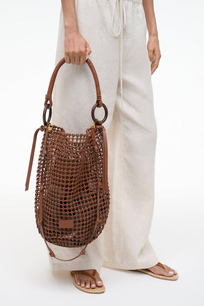 STAUD Sale Del Mar Bucket Bag Tan