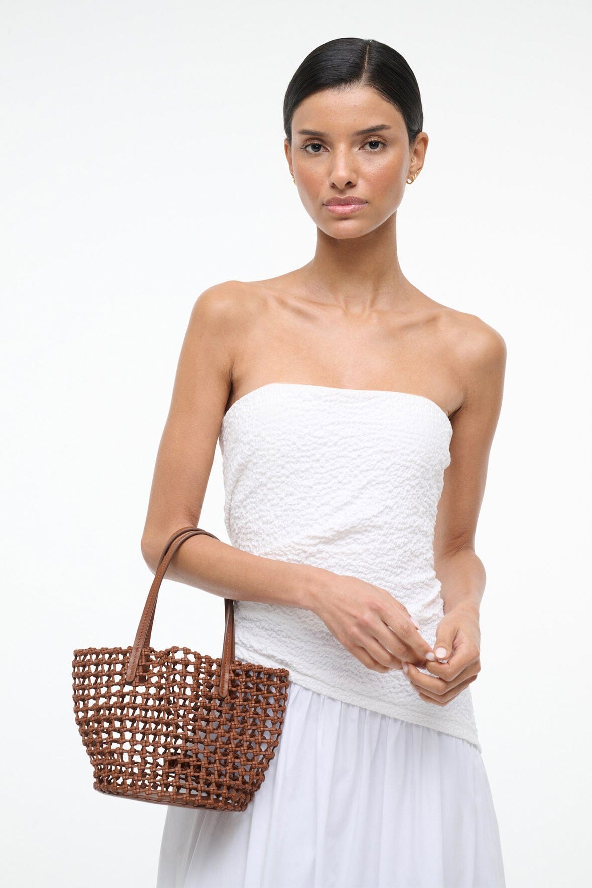 STAUD Sale Caro Bucket Bag Tan