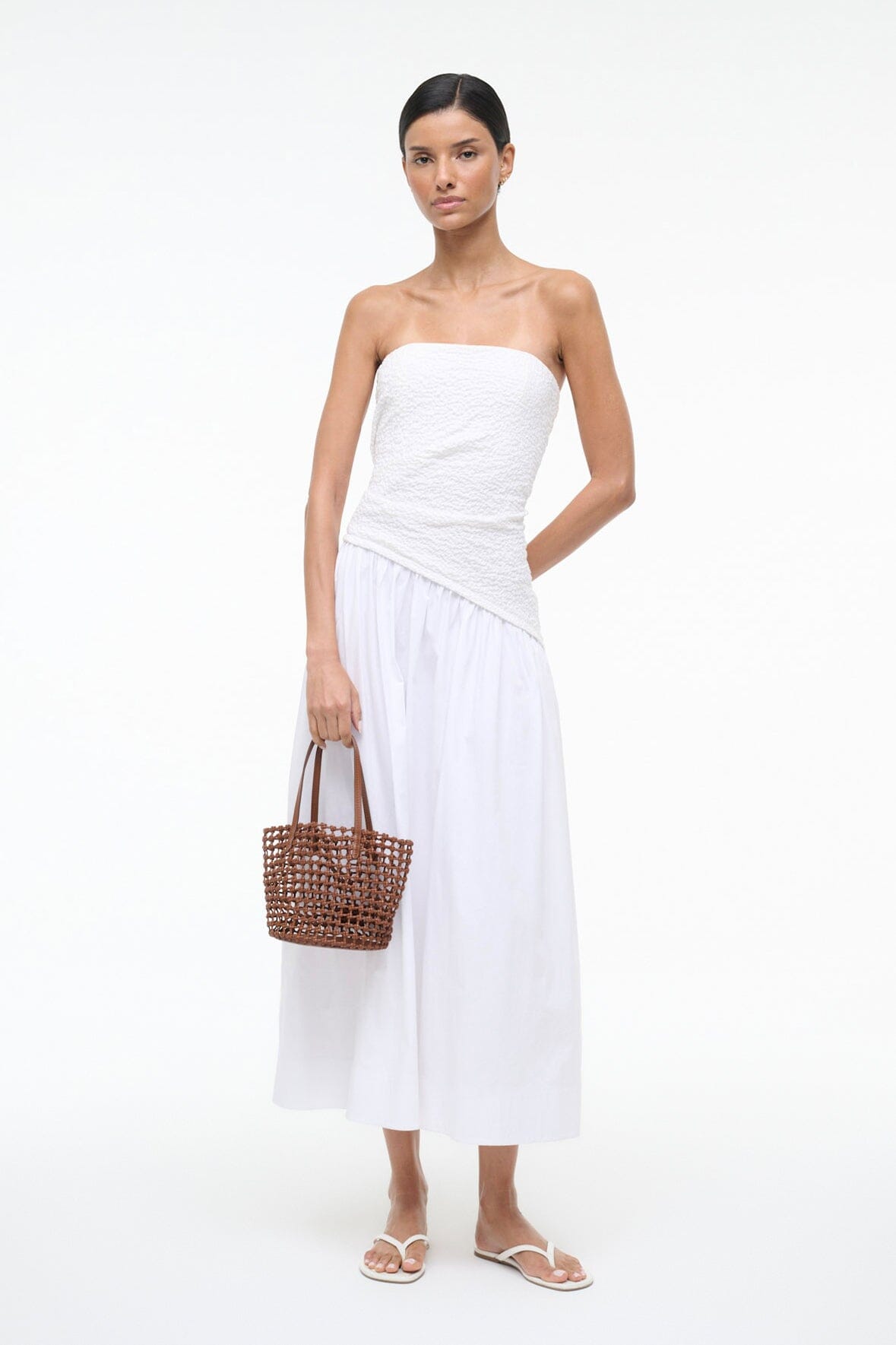 STAUD Sale Caro Bucket Bag Tan