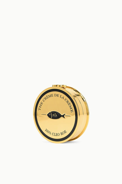 STAUD Sale Gold Caviar Tin Clutch With Chain Strap - Staud