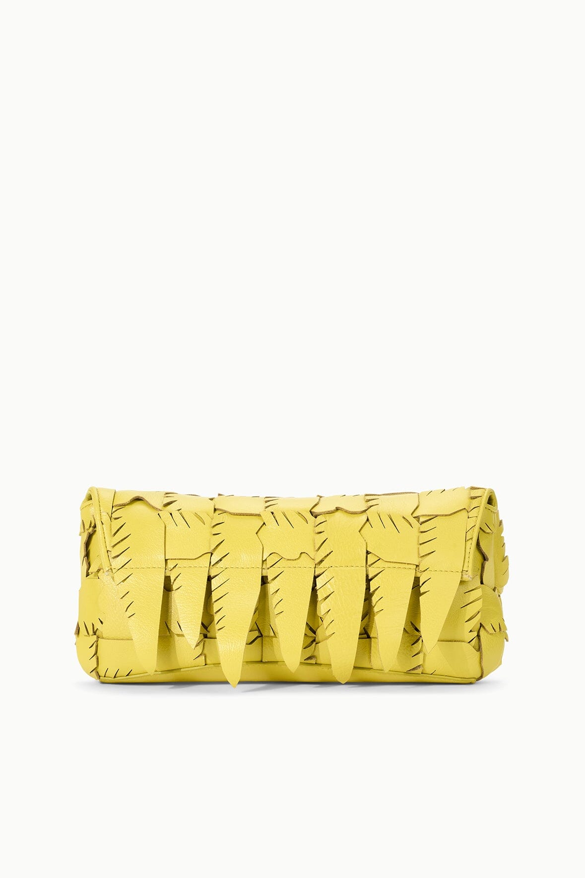 STAUD Sale Leaf Clutch Citron