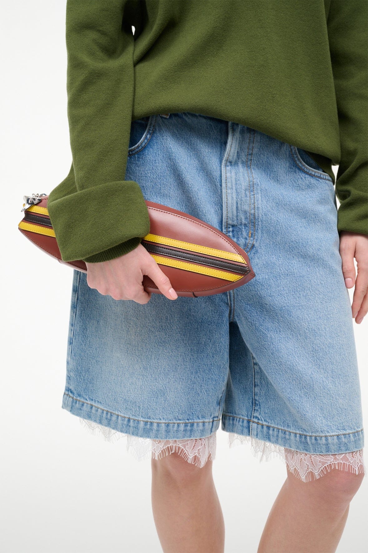 STAUD Sale Surfboard Clutch Tabac