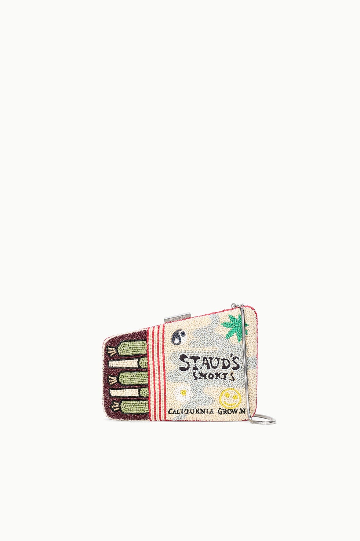 STAUD Sale Carmella Beaded Clutch California Grown