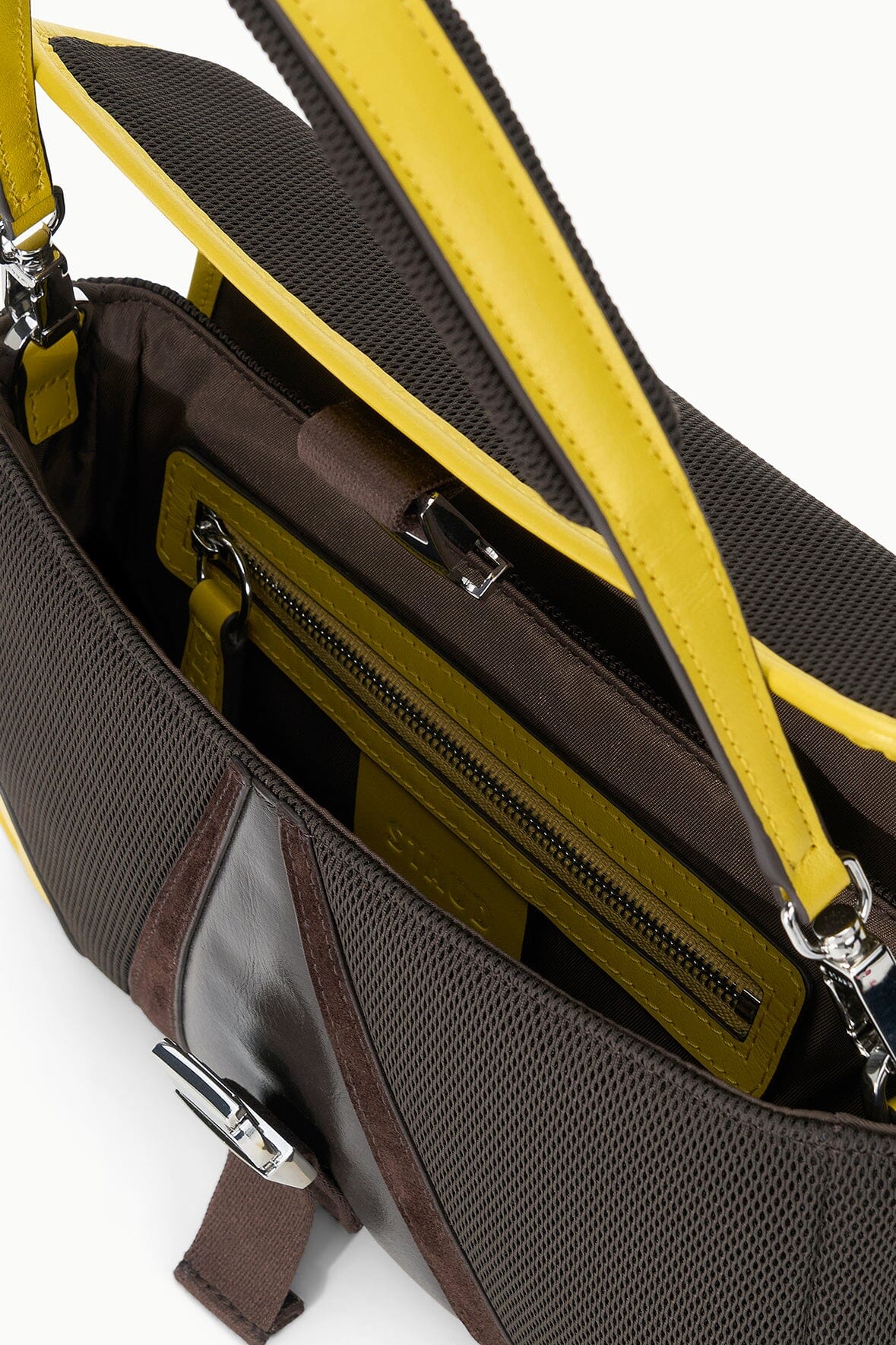 STAUD Sale Tony Shoulder Bag Espresso Lemon
