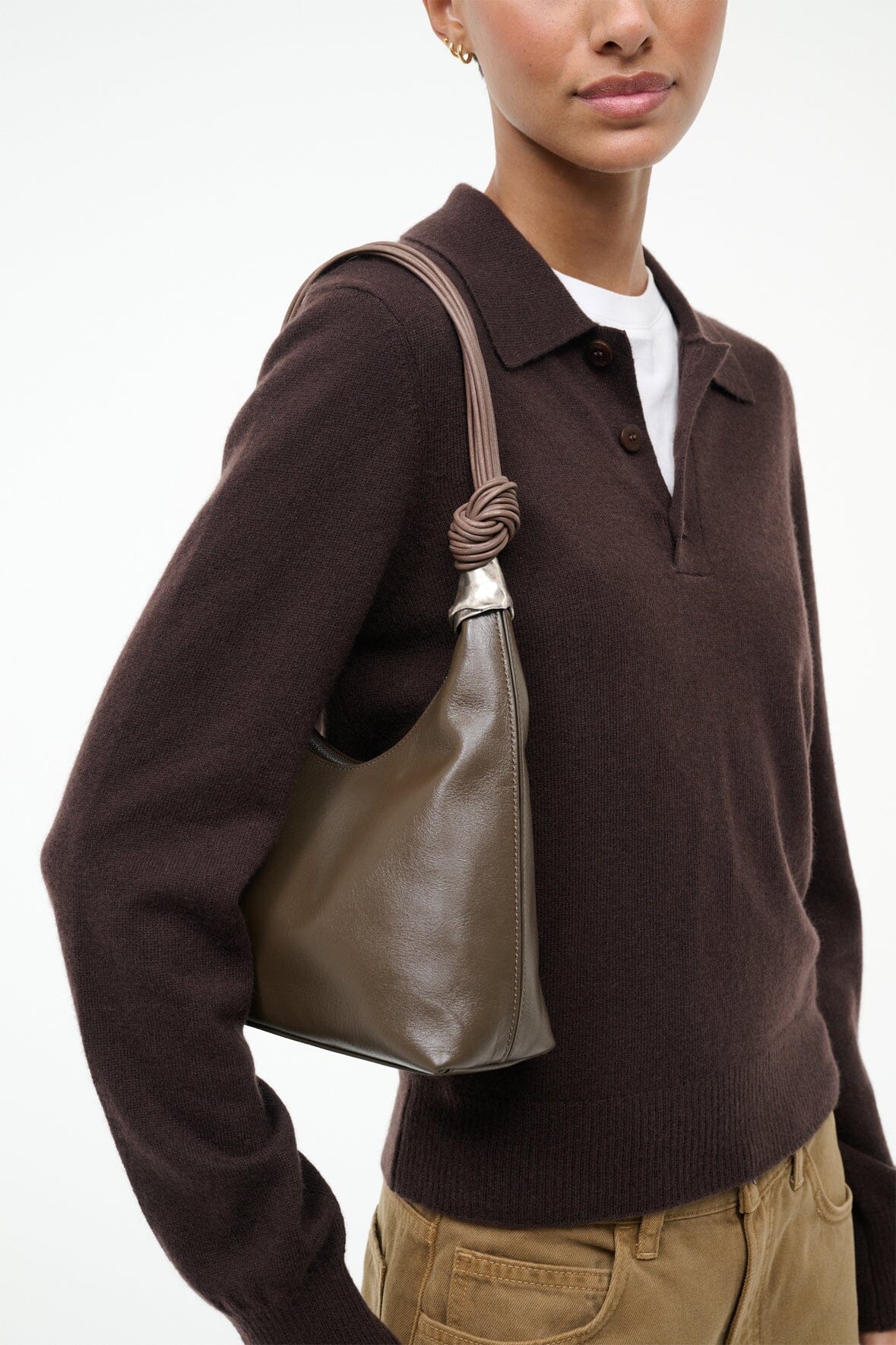 STAUD Sale Cuff Shoulder Bag Truffle