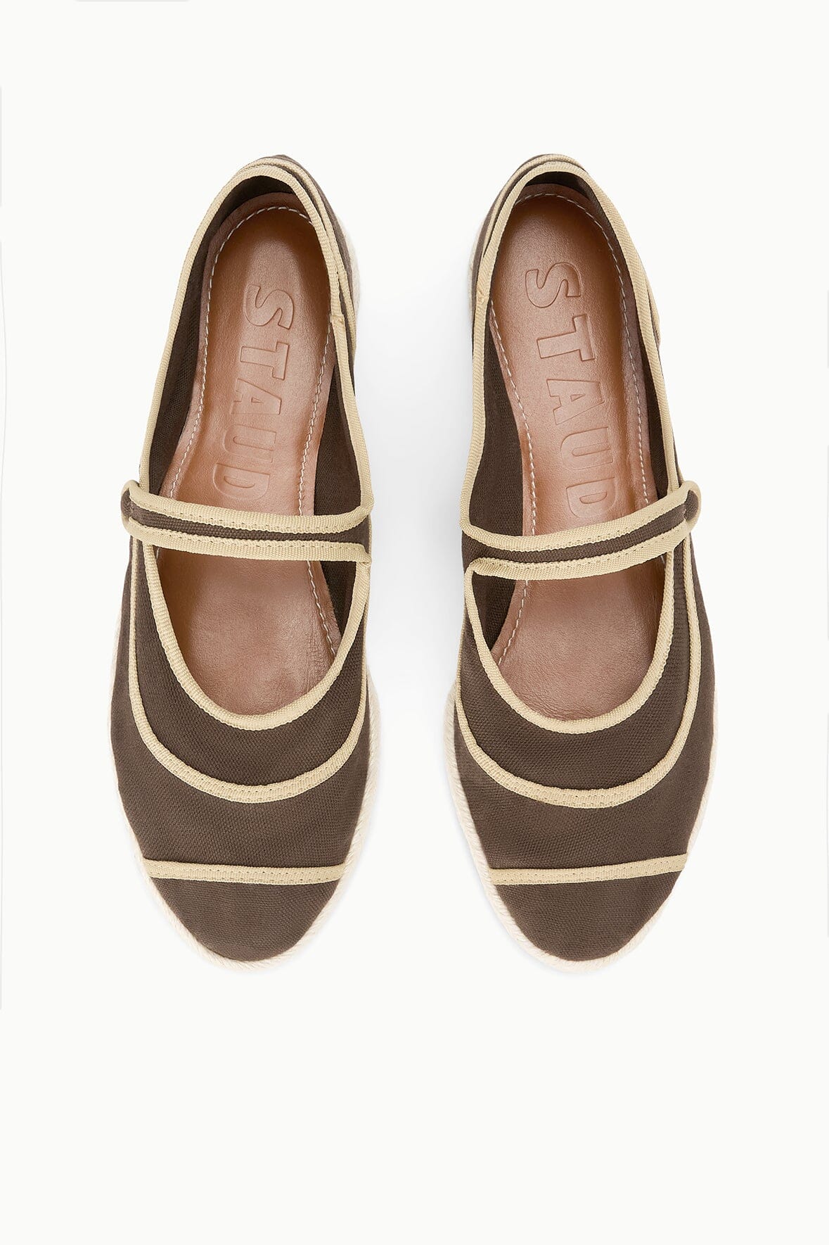 STAUD Sale Nora Espadrille Flat Espresso