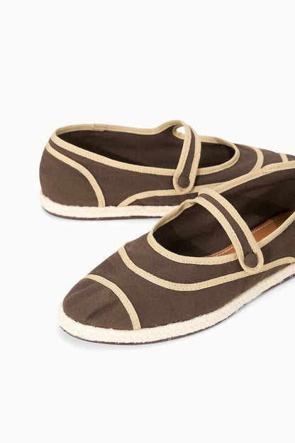 STAUD Sale Nora Espadrille Flat Espresso