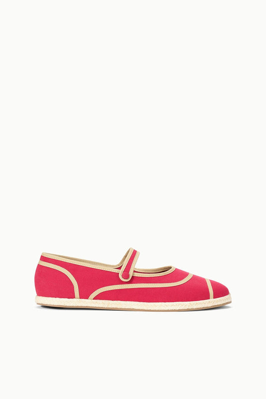 STAUD Sale Nora Espadrille Flat Rouge