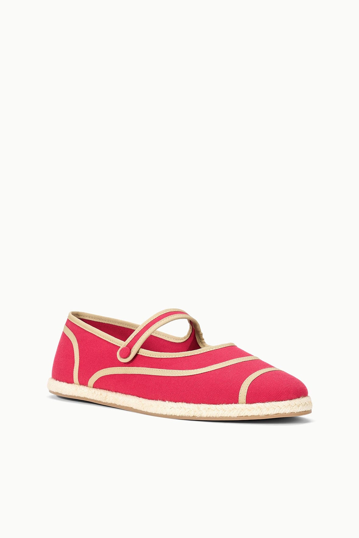STAUD Sale Nora Espadrille Flat Rouge