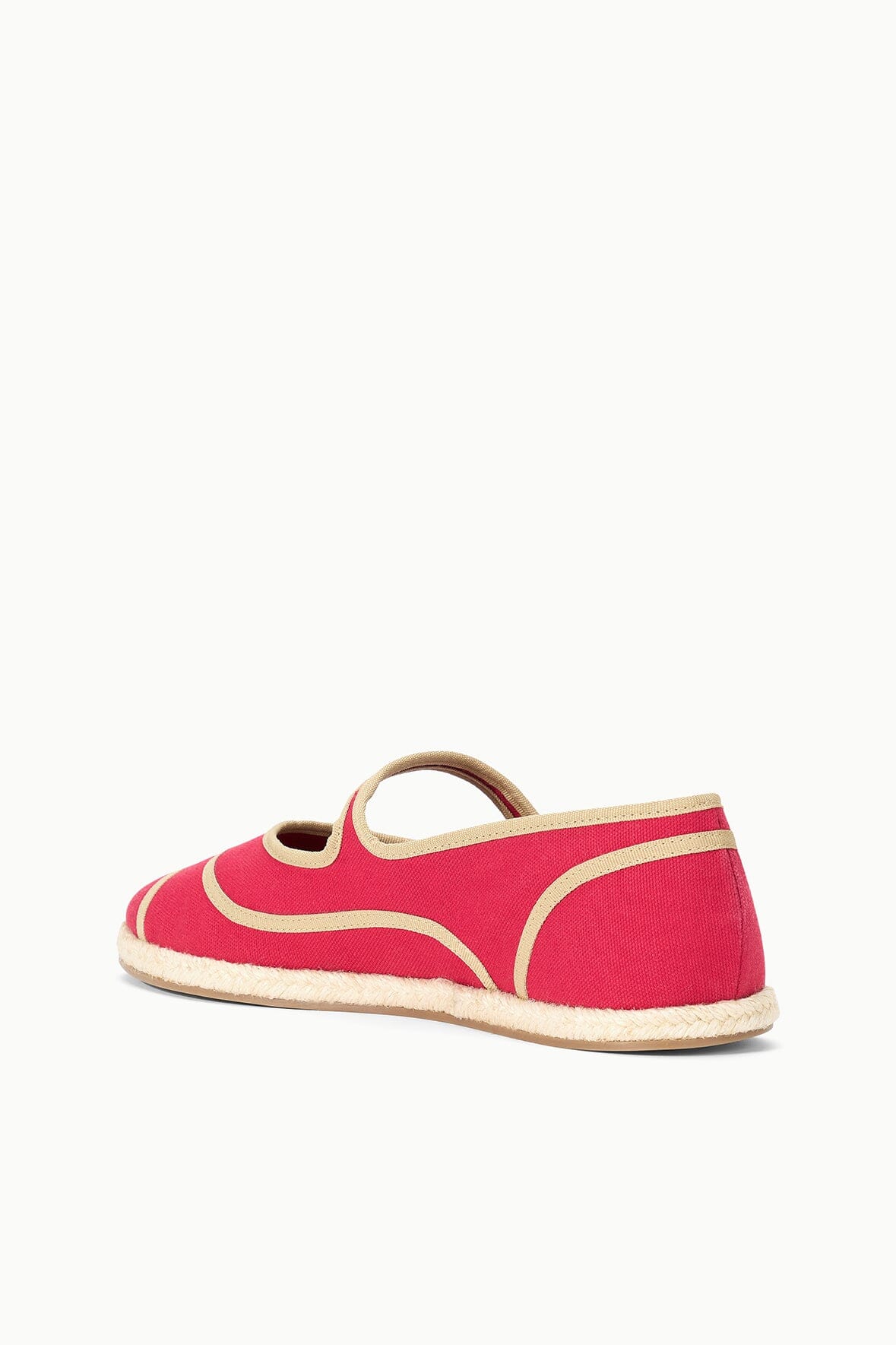STAUD Sale Nora Espadrille Flat Rouge