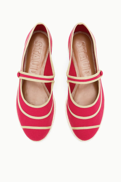 STAUD Sale Nora Espadrille Flat Rouge