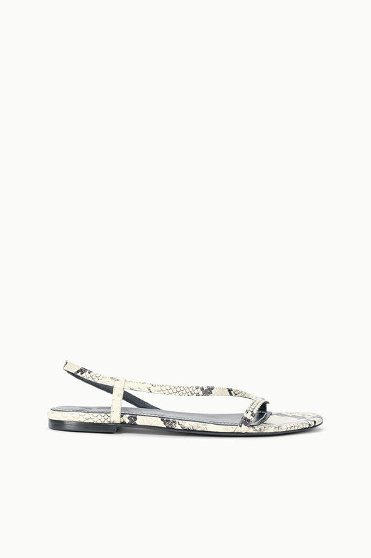 STAUD Sale Louden Sandal White Snake