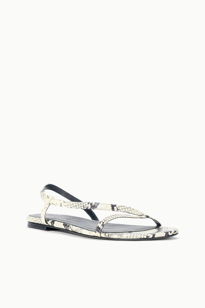 STAUD Sale Louden Sandal White Snake