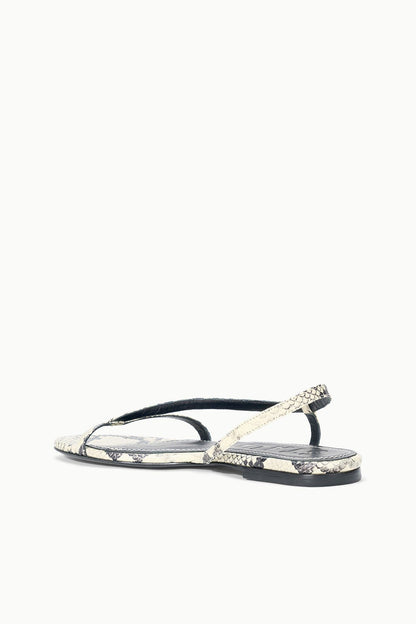 STAUD Sale Louden Sandal White Snake