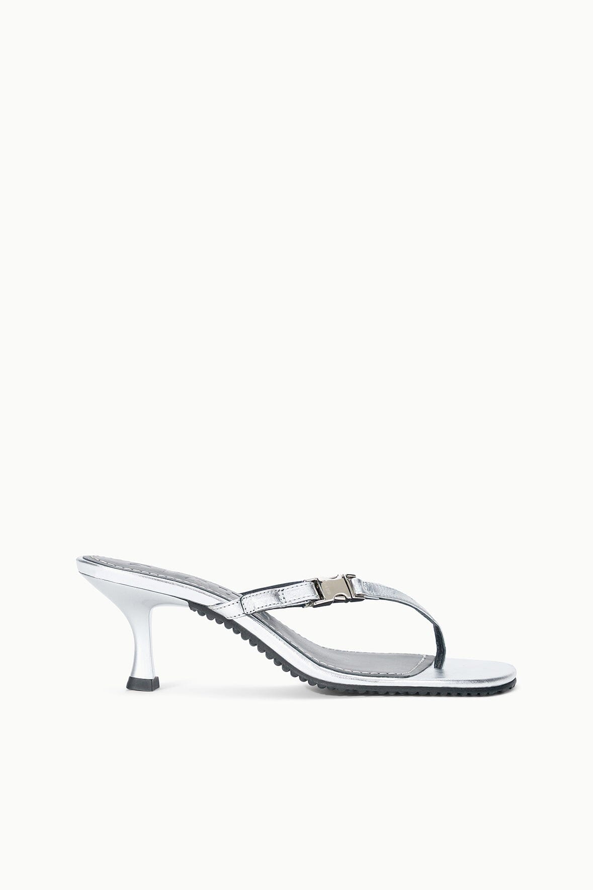 STAUD Sale Flynn Kitten Heel Silver