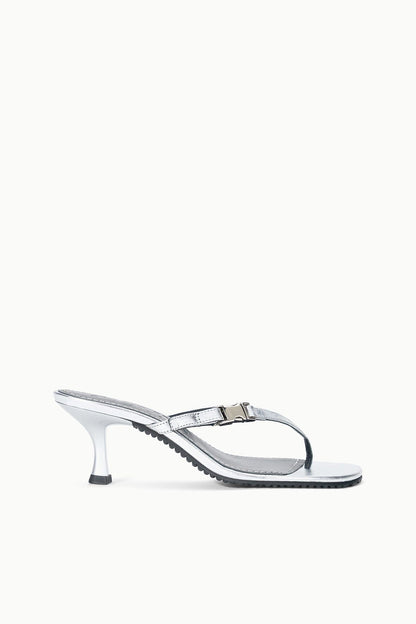 STAUD Sale Flynn Kitten Heel Silver