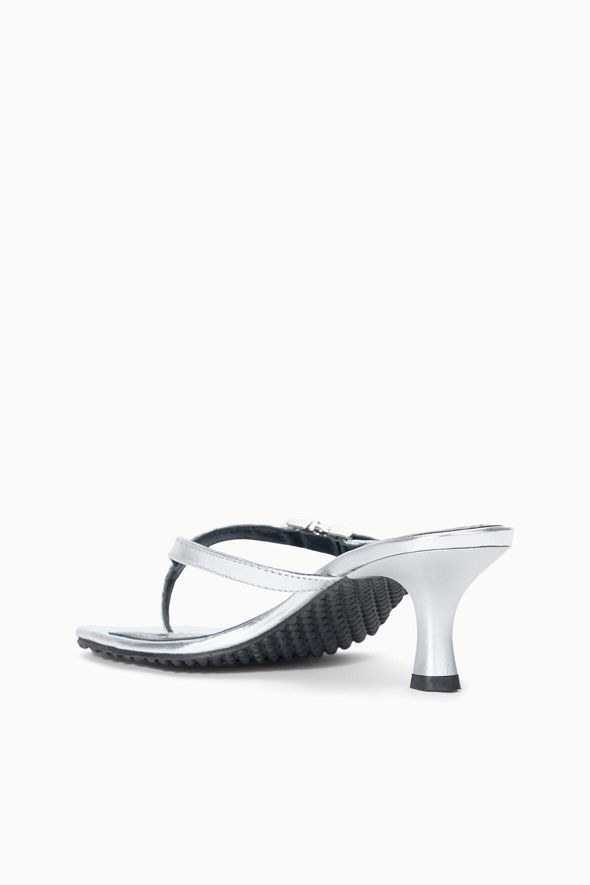 STAUD Sale Flynn Kitten Heel Silver