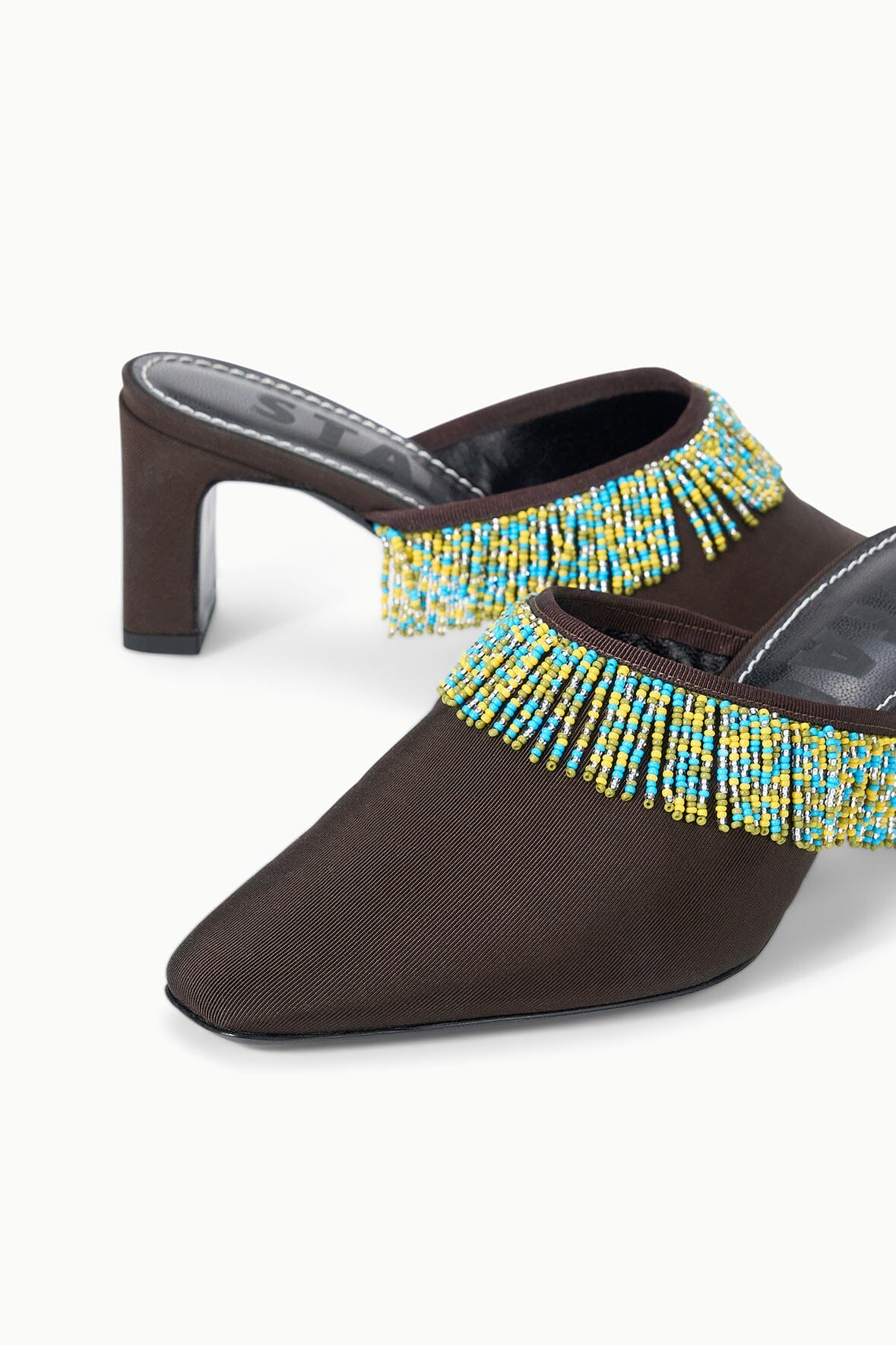 STAUD Sale Joanna Kitten Heel Mule Espresso