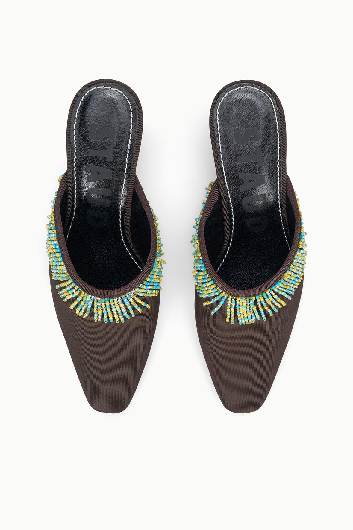 STAUD Sale Joanna Kitten Heel Mule Espresso