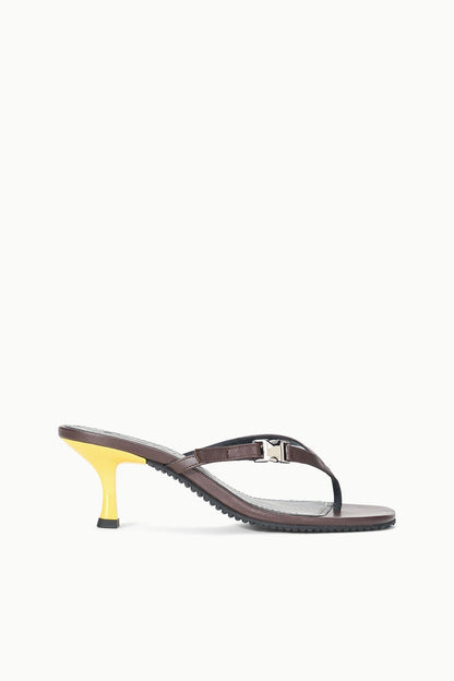 STAUD Sale Flynn Kitten Heel Espresso Lemon