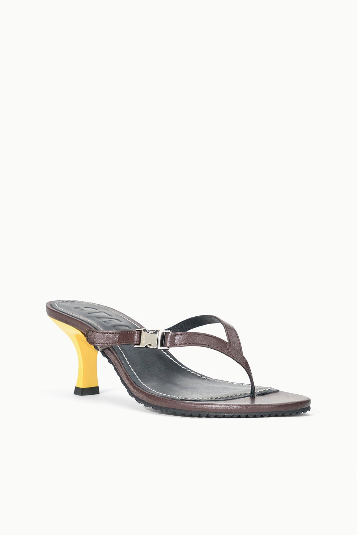 STAUD Sale Flynn Kitten Heel Espresso Lemon