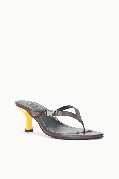 STAUD Sale Flynn Kitten Heel Espresso Lemon